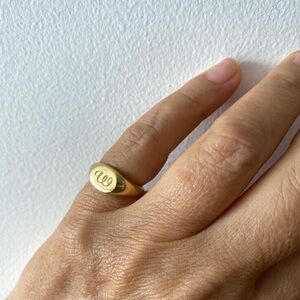 Men's Gold Snake Signet Ring